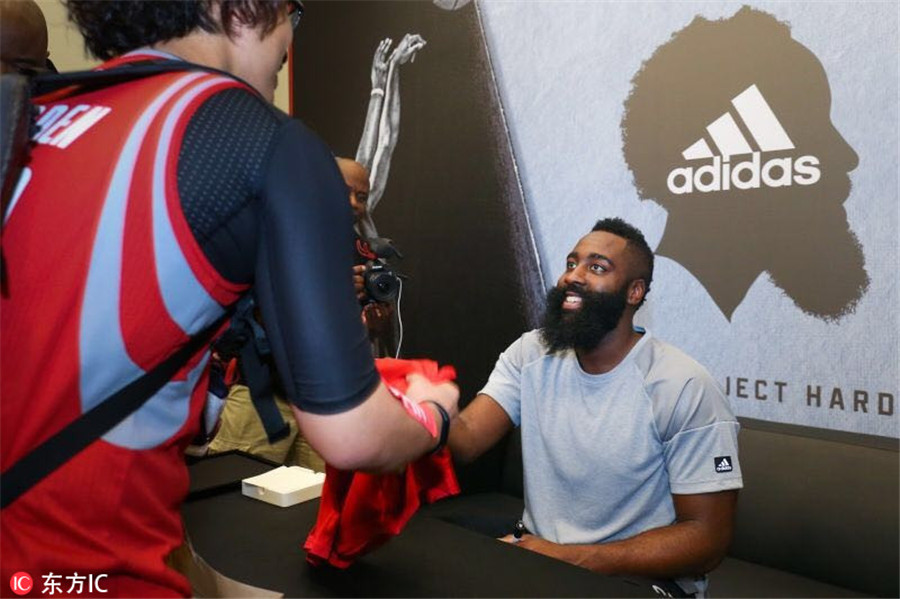 NBA star James Harden rockets into Beijing