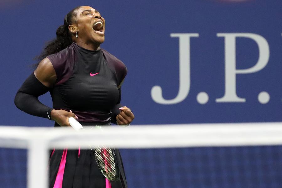 Serena Williams beats Simona Halep 2-1 at US Open