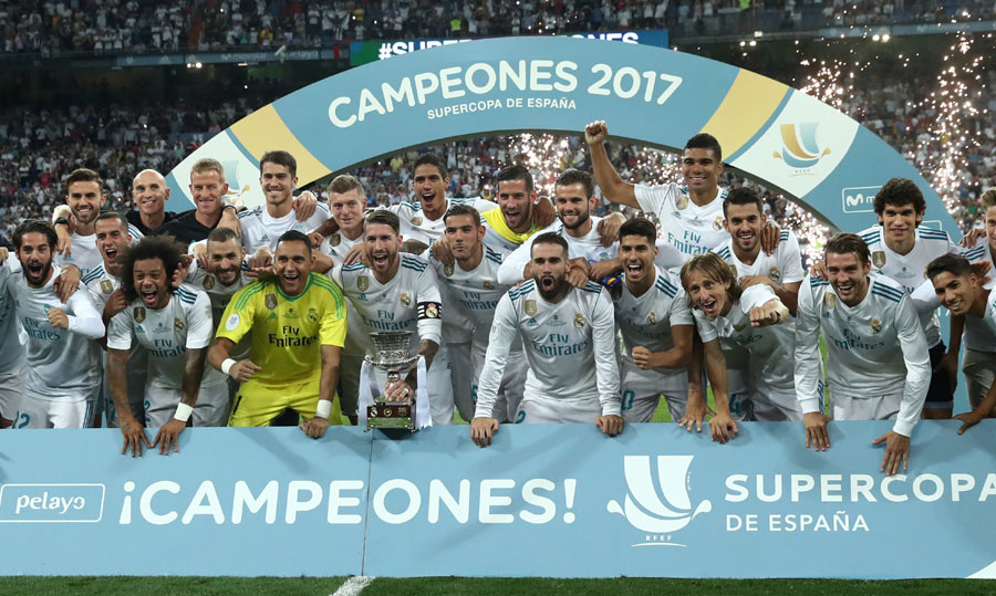 Madrid beats Barca 2-0 without Ronaldo to win Super Cup