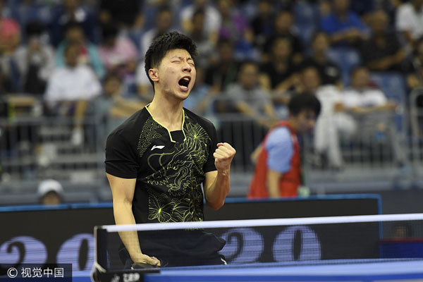 Ma Long beats Fan Zhendong to win men's singles at Chinese National Games