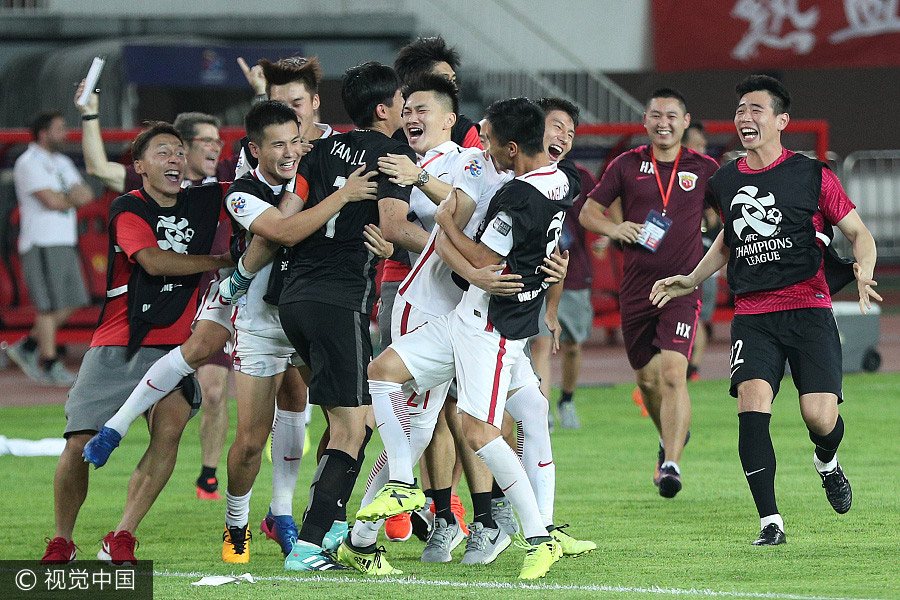 Shanghai beat Guangzhou on penalties for AFC Champions League semis