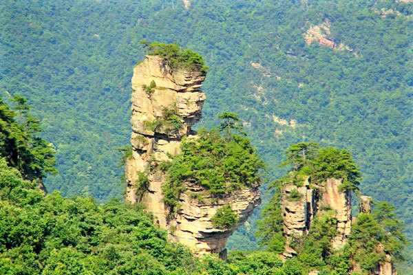 Zhangjiajie through the summer mist