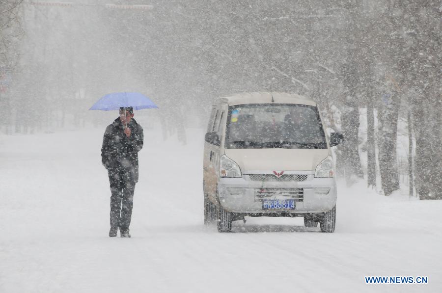 Snowfall hits China's north