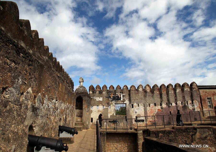 Scenery of Fort Jesus in Mombasa, Kenya