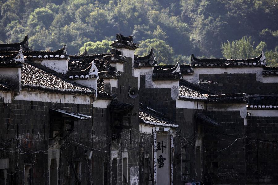 Heshe ancient village beside Poyang Lake