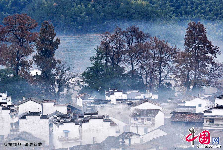 Beautiful scenery of Wuyuan in early winter