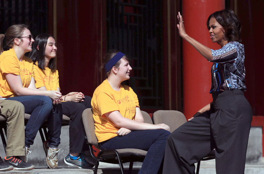 Michelle Obama visits Summer Palace