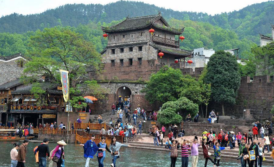 Fenghuang ancient town in Central China