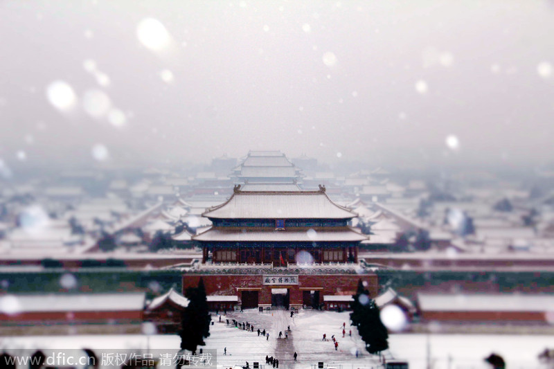 China’s beautiful snow scenes