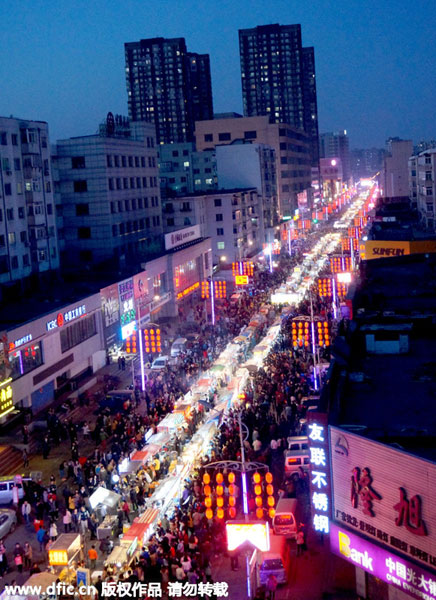 Biggest night market opens in Shenyang