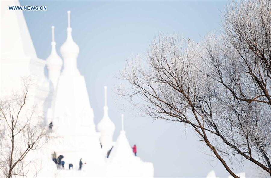 Rime scenery in NE China