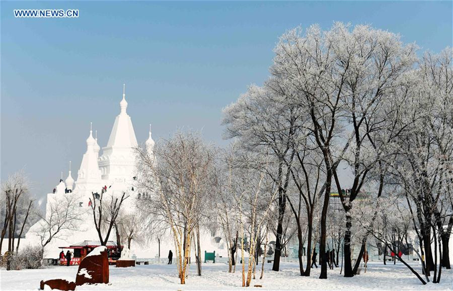 Rime scenery in NE China