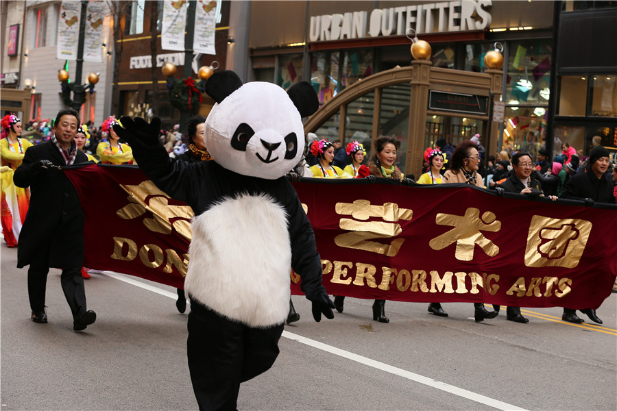 Chinese elements at Thanksgiving celebrations in the US