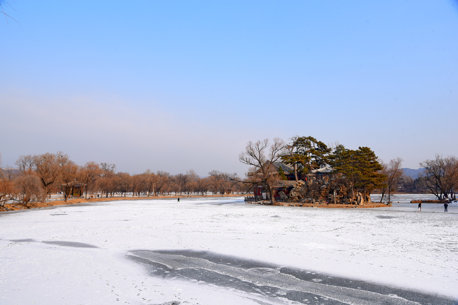 Summer resort turns into winter paradise