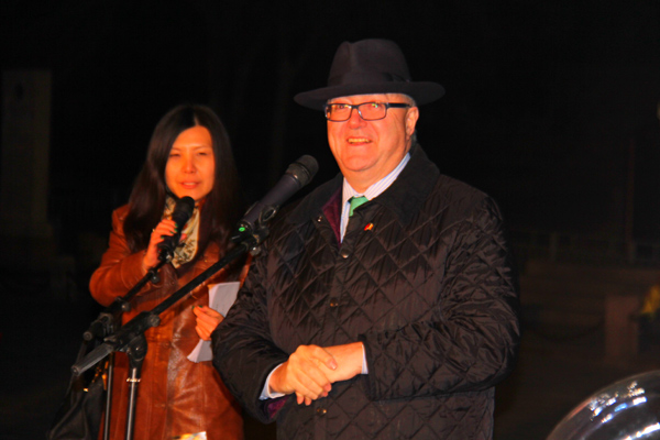 Green Great Wall marks St Patrick's Day in Beijing