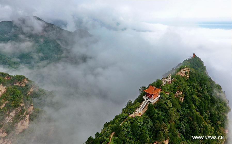 Scenery of Wulaofeng scenic spot in Yuncheng, Shanxi