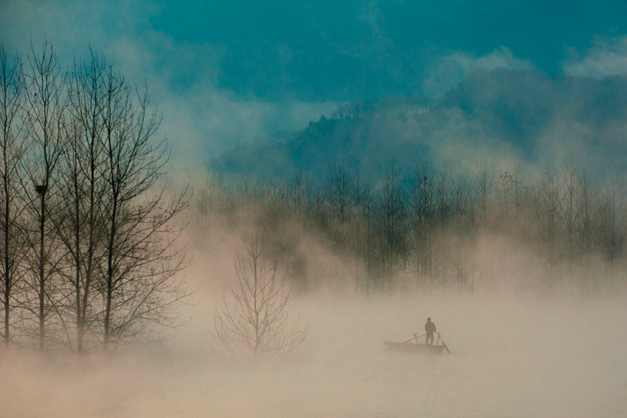 Golden paradise scenery in Central China