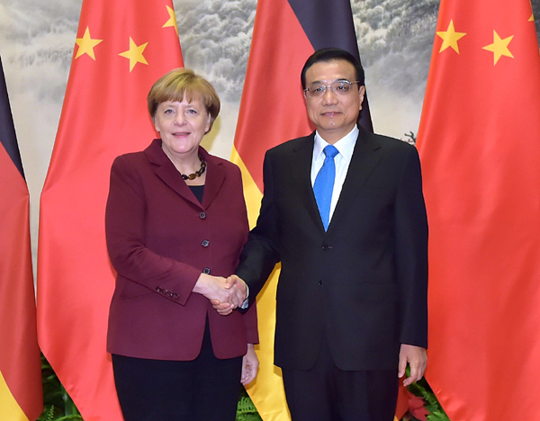 Chinese premier holds talks with German chancellor