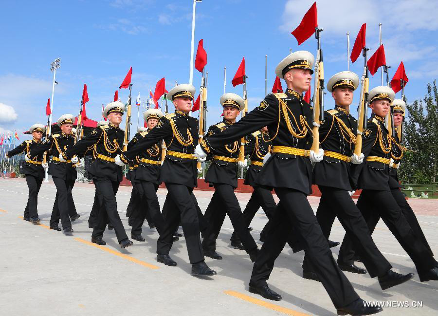 Foreign troops from 17 countries train for V-Day parade in Beijing