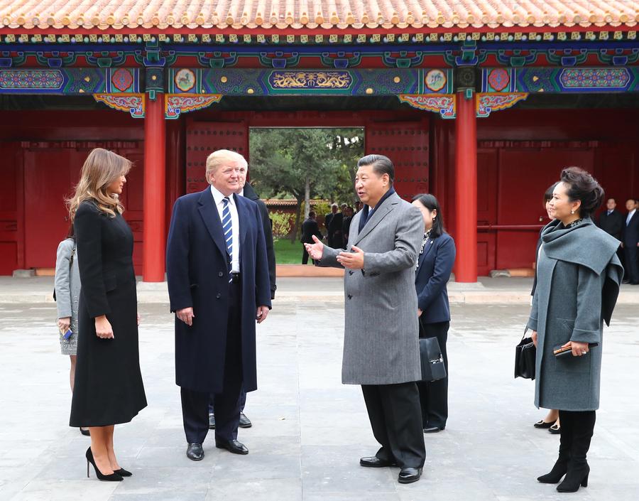 Xi welcomes Trump to Beijing's Palace Museum