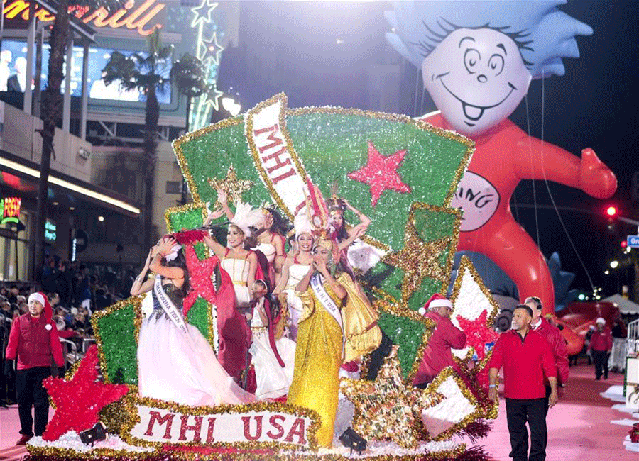 People participate in 85th annual Hollywood Christmas Parade