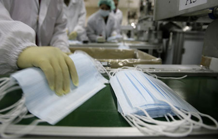 Masks production increased in Asia as flu spreads