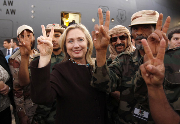 Clinton hails 'Libya's victory' in Tripoli