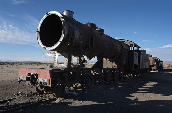 Train cemetery in Bolivia