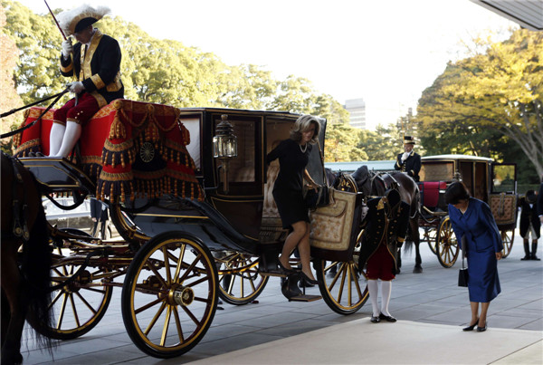 US envoy to Japan Caroline Kennedy meets emperor