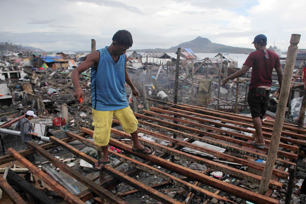 Conditions testing patrols in Tacloban