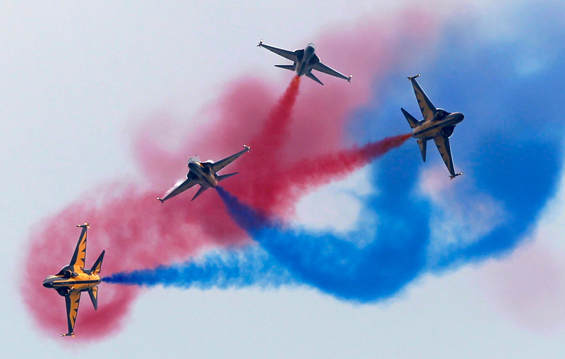 South Korea Air Force performs at Singapore Airshow