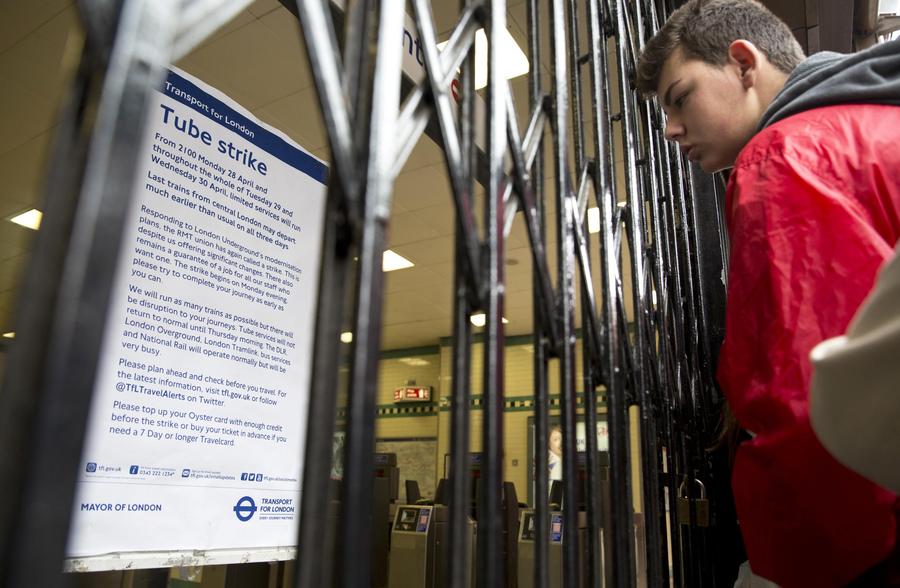 London tube strike gets under way