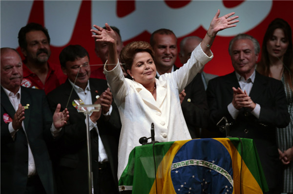 Brazil reelects president Rousseff to second term