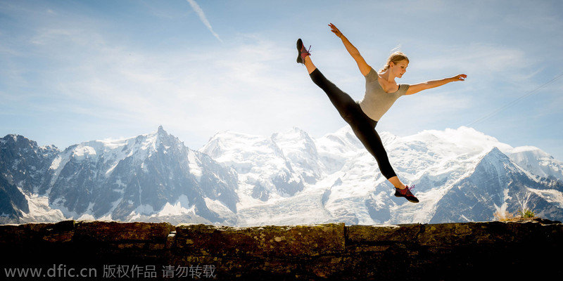 Daredevil dancer conquers mountain