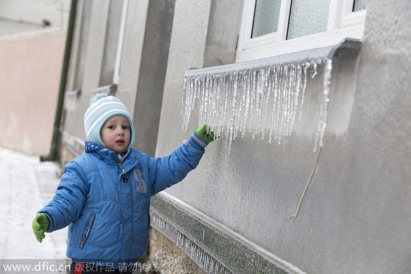 Central Europe freezes overnight