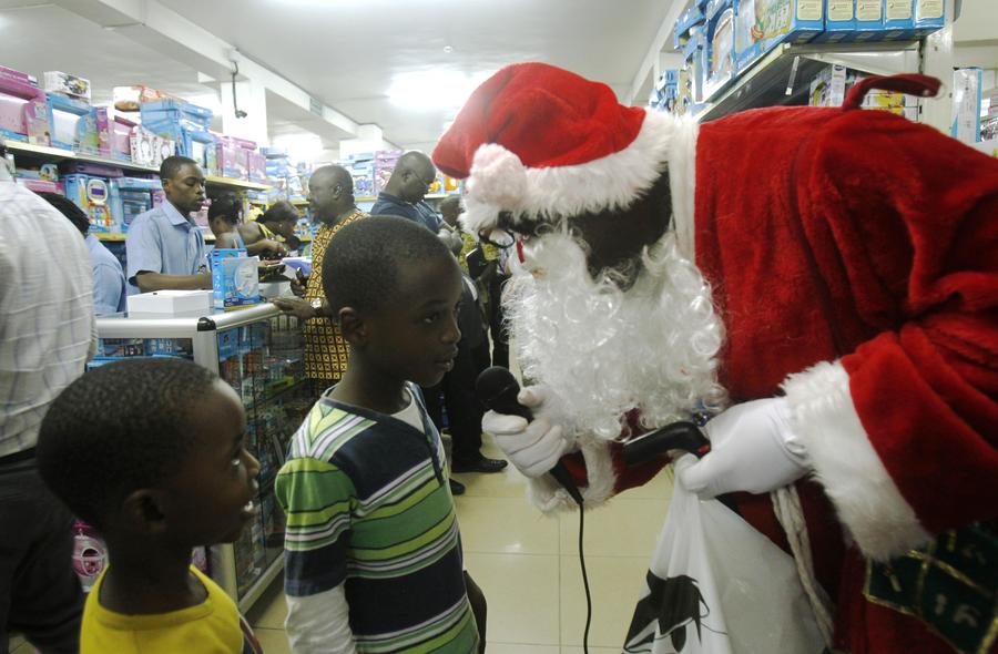 Riding with Santa Claus around the world