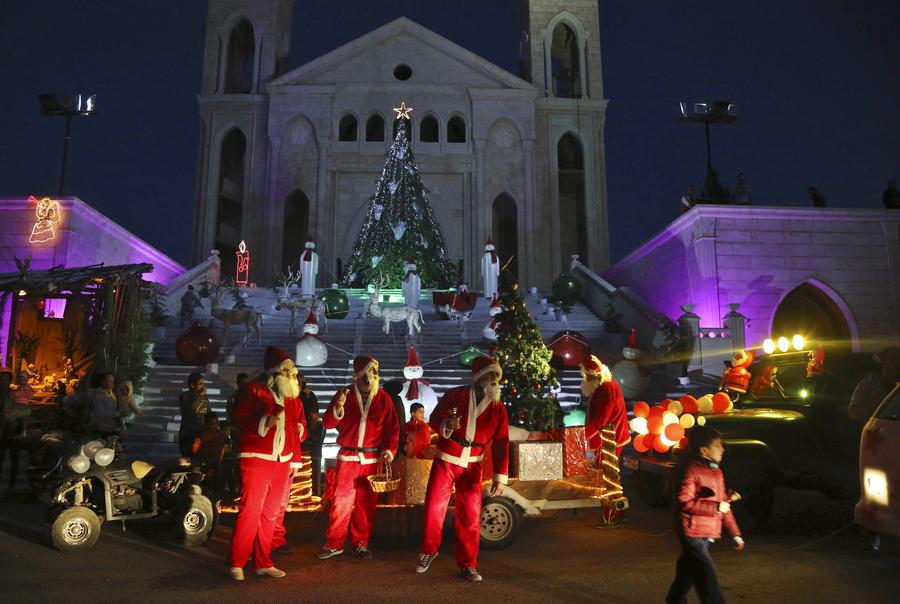 Riding with Santa Claus around the world