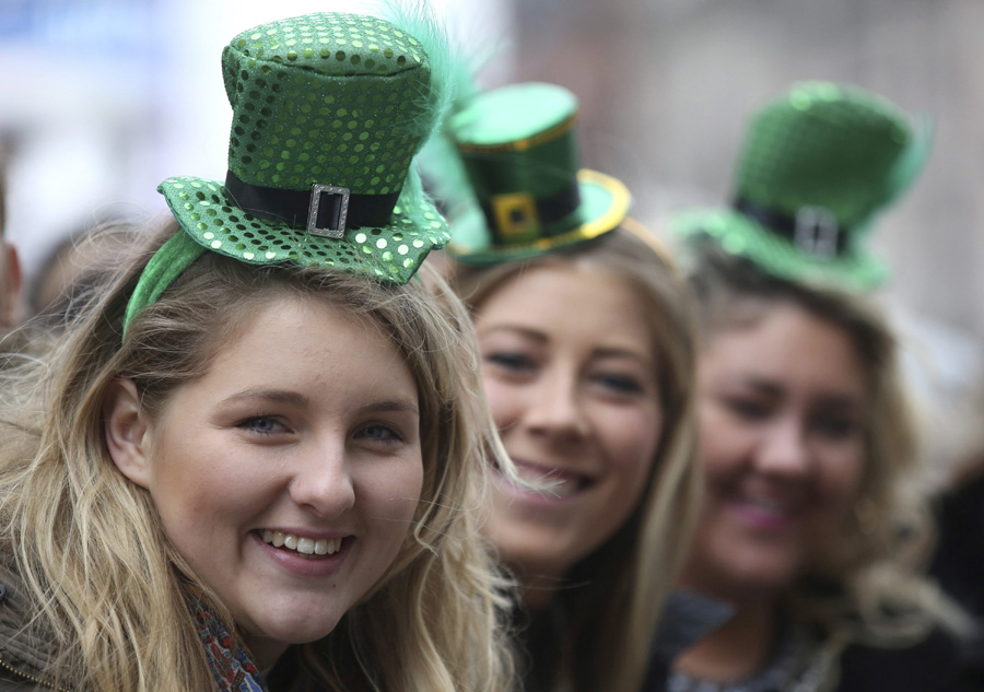 Celebrations of St. Patrick's Day dye the world green