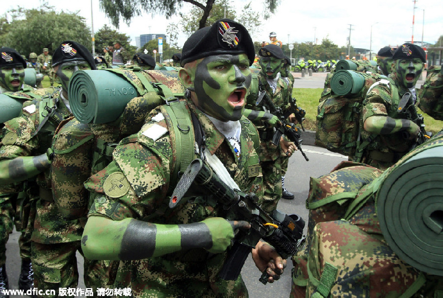 Camels, motorcycles and masks: Military parades in style