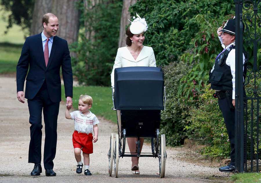 Britain's Prince George on his first day at nursery school