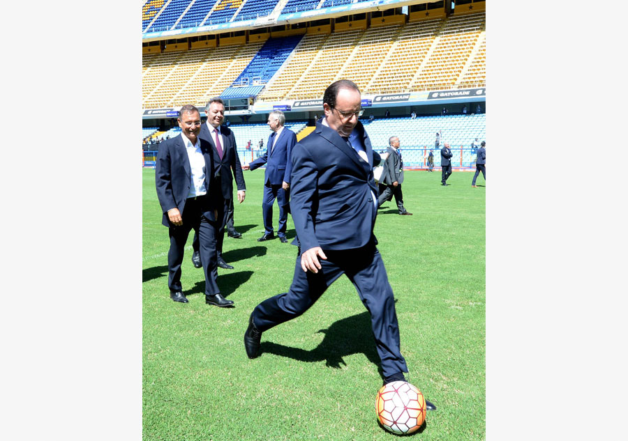 Politicians put best soccer feet forward