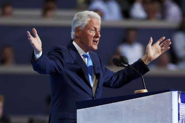 Bill Clinton portrays Hillary as 'change-maker'