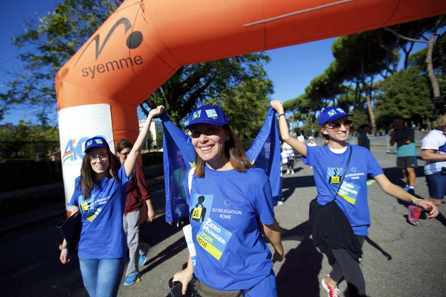 'Zero Hunger Run' held in Rome