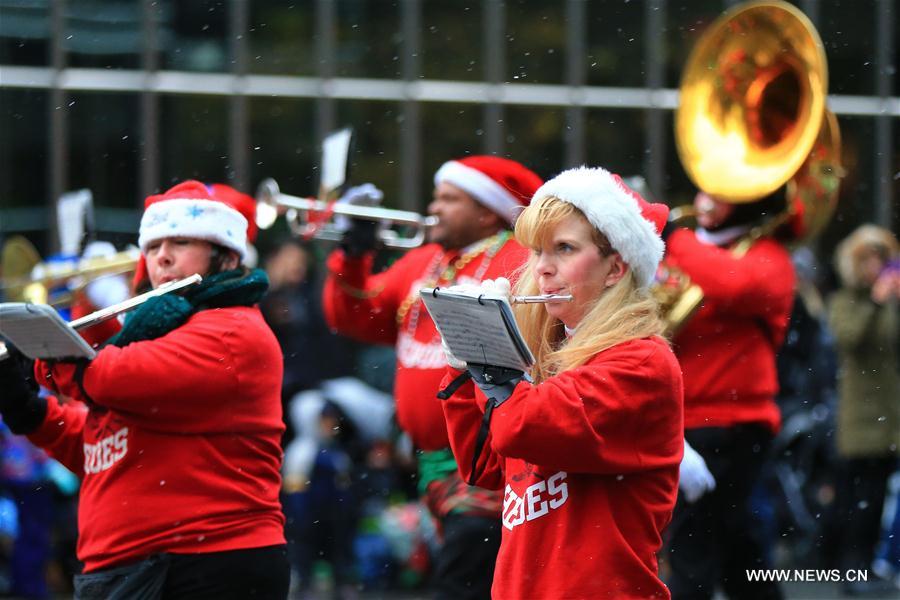 Annual Toronto Santa Claus parade held in Canada