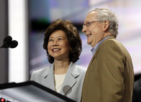 Media Reports: Trump to name Elaine Chao Transportation secretary