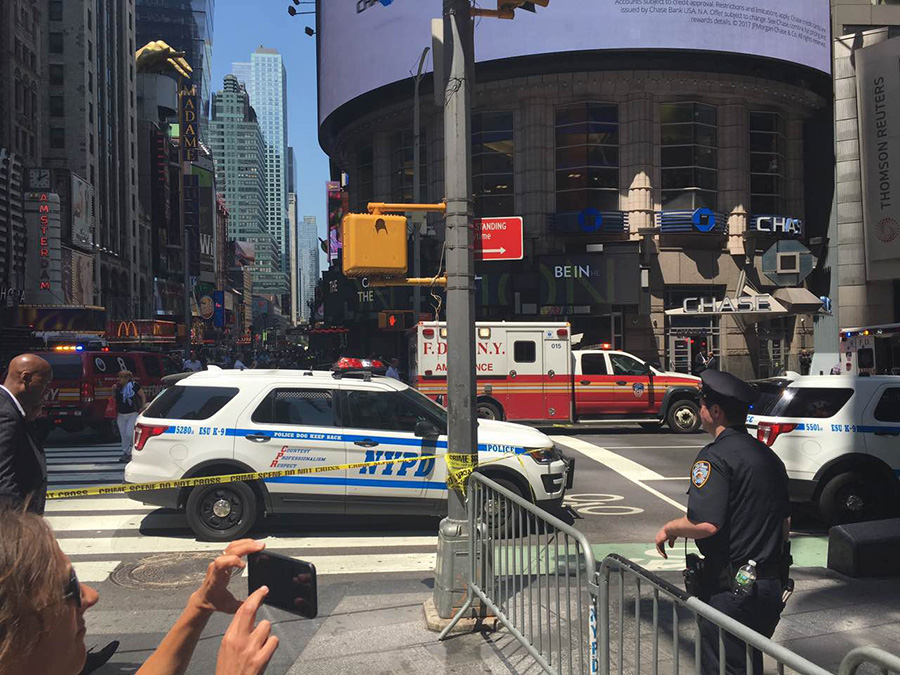 Rampaging driver strikes Times Square pedestrians